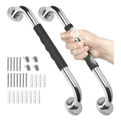 Banna Agarraderas Para Baño Pasamanos Barra De Seguridad 2pcs Plateado-60cm，Agarraderas de Pared Antideslizantes para Ducha, Bañera y Área de Baño | Fácil Instalación | MercadoLibre