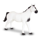 Boneco Cavalo Branco 35cm Animal Fazenda Brinquedo De Vinil