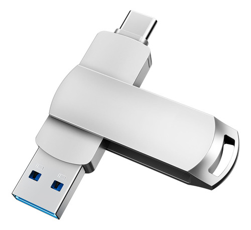 Memoria Usb3.1 128 Gb Metal 2 En 1 Tipo-c U-disk