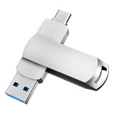 Memoria Usb3.1 128 Gb Metal 2 En 1 Tipo-c U-disk