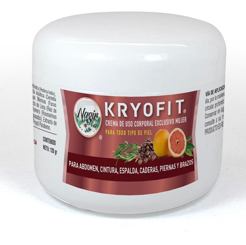 Crema Reductora De Abdomen Panza Tallas Para Mujer Kryofit