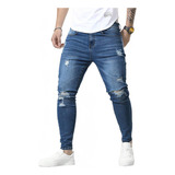 Pantalon Skinny Mezclilla Strech Para Hombre Pants Vaqueros