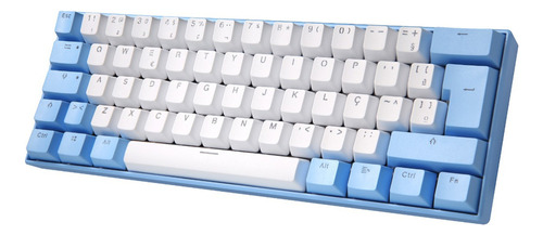 Teclado Mecánico Con Cable Brasileño Yq62 Mini 60%