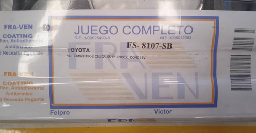 Juego De Empacaduras Toyota Camry Mr-2 Celica 5s-fe 2.0 Foto 3