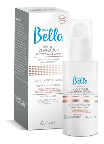 Sérum Depil Bella Clareador Rosto Axila E Virilha 40g