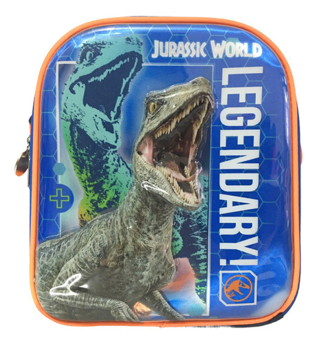 Lonchera Escolar Infantil Jurassic World Azul Dinosaurio