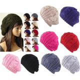 Boina Mujer Lana Hecho Mano Gorra Gorro Sombreros Invierno 