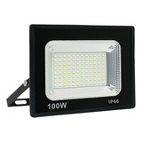 Refletor De Led Holofote 100w 6500k Ip66 Bivolt 