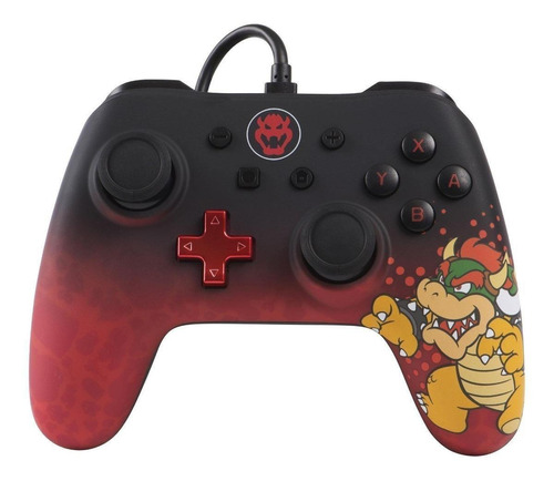 Controle Joystick Acco Brands Powera Wired Controller Nintendo Switch Bowser