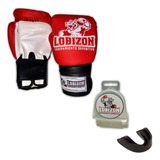 Combo Guantes + Bucal Simple Boxeo Kick Boxing Entrenamiento