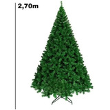 Árvore De Natal Pinheiro Luxo Verde 2,70m C/ 1619 Galhos