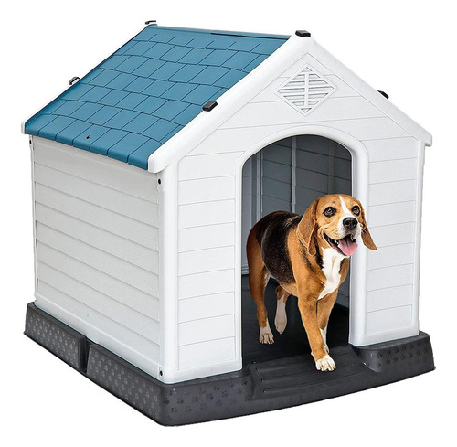 Casa Para Perro Chico Mediano Térmica De Plástico 73cm