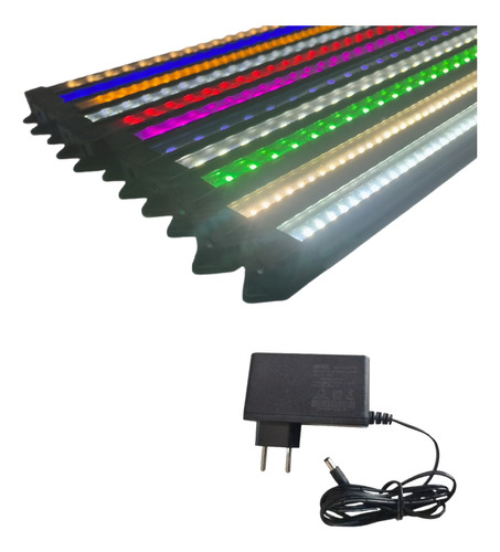 01 Luminárias Led Cores 120cm P/ Aquário Marinho Ou Plantado