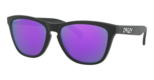 Óculos De Sol Oakley Frogskins Matte Black W/ Prizm Violet