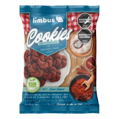 Galletita Limbus Integral Vegana Algarroba Cacao y Coco Limbus | MercadoLibre