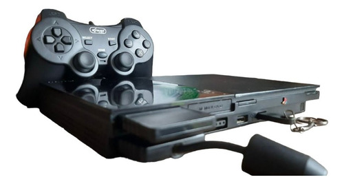 Playstation 2 Polido Brilhando 1 Controle + 30 Jogos Playstation 1 Tudo Novo Extremamente Bem Polido E Higienizado 