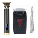 Vintage T9 Acabamento E Kemei Shaver L3381 + Navalha