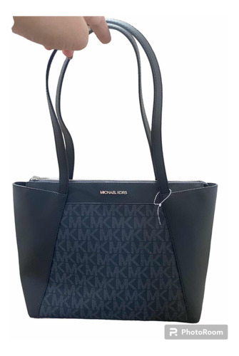 Bolsa Tote Michael Kors Original Negra Y Monogram