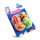 Rascals Juguete Pack 4 Pelotas Anti Estrés Para Gato Gatito