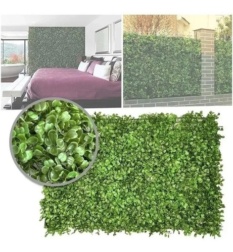 Jardin Vertical Artificial Decorativo En Panel De 60x40 