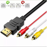 Cable Adaptador Hdmi A Rca Av Video 3 Rca