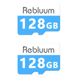 Rebluum Tarjeta Sd Micro De 128 Gb, Paquete De 2 Unidades Pa