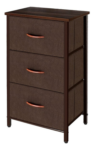 Mueble Organizador Azl1 Life Concept Con 3 Cajones De Tela,