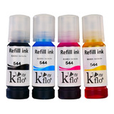 4 Tinta Kflo T544 L1110 L3110 L3150 L4150 L5190 Una P/ Color