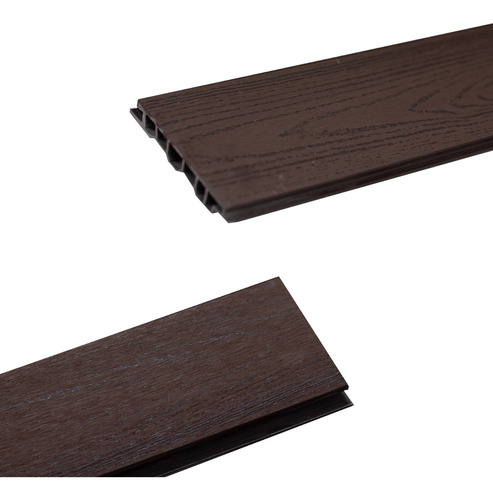 Deck Lambrin Exterior Muro Panel Wpc Sintetica Rosewood