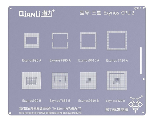 Stencil Reballing Samsung Exynos Cpu 2 Qianli Qs23