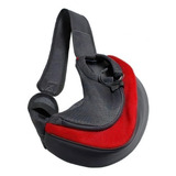 Bolsa Para Ombro P/ Transporte Pet Cães Cão Cachorro Gato Cor Vermelho - G