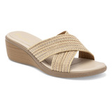 Sandalia Paulie 2801 Para Mujer Color Beige E8