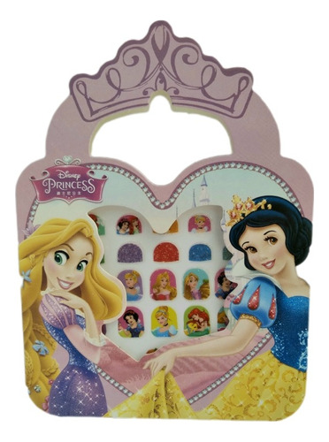 Adesivos Para Unhas Infantil Princesas Disney Kit 2 Cartelas