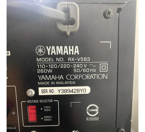 Amplificador - Yamaha Rxv 583 7.2 Canales 