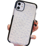 Case Para iPhone De Diamantes 3d Goma Gruesa Relieve Resistente Uso Rudo Hombre Mujer Dama Funda Bordes Con Airbag Moda