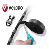 Velcro Abrojo Bi Faz Para Cable Rollo 4,5 Metros Negro Wrap