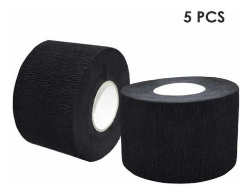 5 Protector Cubre Cuello Color Negro Peluqueria , Barberia