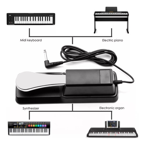 Pedal De Sustain De Piano Eléctrico Sintetizador De Pedal Ún