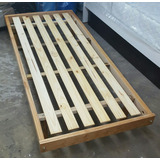 Cama Turca Otomana Madera Paraíso Lustrado 2 Plazas 140x190