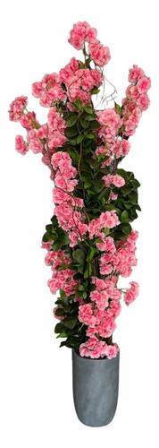 Planta Artificial Árvore Cerejeira Rosa Grande Real Toque