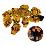 Luz Led Guirnalda Calaveras Halloween Luces Exteriores