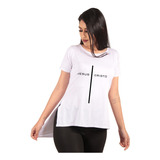 Camiseta Blusa Camisa Long Feminina Estampada Alongada Slim