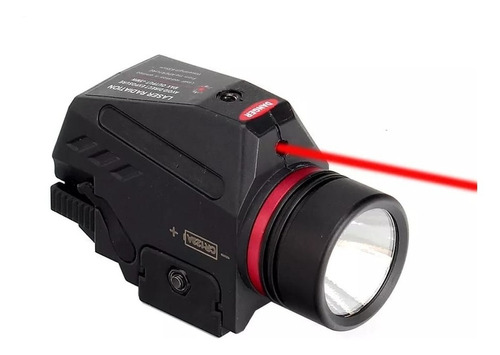 Lanterna Tática Pistola - Laser- Airsoft- Trilho 20mm