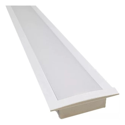 Perfil De Led Slim 40mm Embutir Gesso Marcenaria 2mt