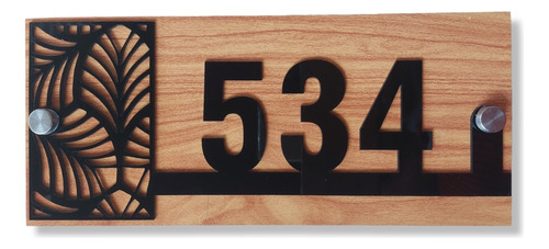 Placa Numeros De Casa 13x30cm Hasta 4 Numeros. Modelo D2