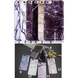 Funda Para iPhone Marmol Plastico Duro Rigido Hombre Mujer