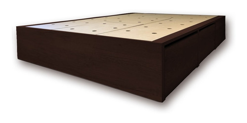 Cama Con Cajones 2 Plazas Sommier Cajonera