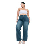 Jeans Cheta Chupin Mom Wideleg Talles Grandes 44 - 60 Ch