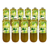 11 Botella Jugo De Maguey Asado Con Clorofila Verde Santo 1l