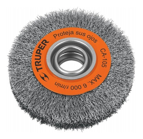Cepillo Para Amoladora De Banco 28mm Truper 11526 Color Naranja